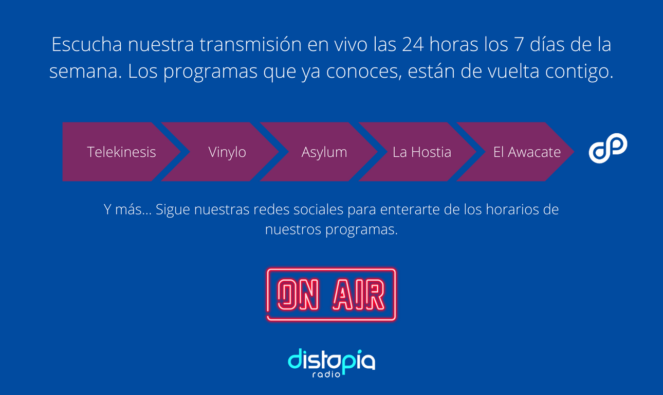 Escucha nuestras transmsiones en vivo. Rock, Pop, Jazz. 